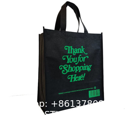 Reusable Grocery Bags Large Non Woven Shopping Bags Foldable Portable Tote Custom Eco-Friendly Tote Bag With Logo Printing Fashionable Handled Non-Woven Advertising Packing Gift Use