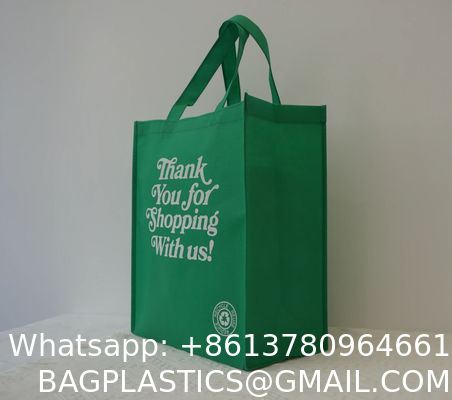 Reusable Grocery Bags Large Non Woven Shopping Bags Foldable Portable Tote Custom Eco-Friendly Tote Bag With Logo Printing Fashionable Handled Non-Woven Advertising Packing Gift Use