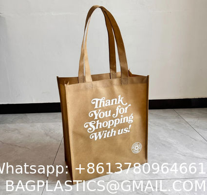 Reusable Grocery Bags Large Non Woven Shopping Bags Foldable Portable Tote Custom Eco-Friendly Tote Bag With Logo Printing Fashionable Handled Non-Woven Advertising Packing Gift Use