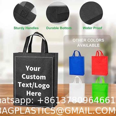 Custom Printing Non Woven Shopping Bag Hot Sale Eco Friendly Reusable Non Woven Tote Bag Wholesale Non-Woven Grocery Carry Bag