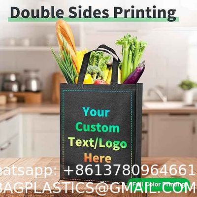 Custom Printing Non Woven Shopping Bag Hot Sale Eco Friendly Reusable Non Woven Tote Bag Wholesale Non-Woven Grocery Carry Bag