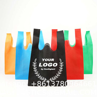 Custom Logo Retail Biodegradable Grocery Reusable Shopping Tote T-Shirt Plastic Corn Starch Vest To Go Poly Bag Supermarket