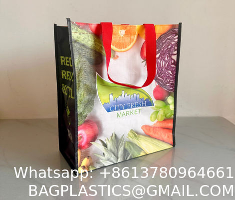 Printed Eco Grocery Printable Gift Reusable Recycled Non-Woven Laminate Promotional Custom Non Woven Shopping Tote Bag With Logo