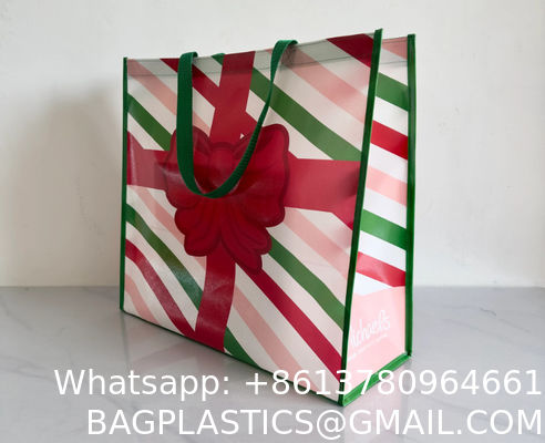 Custom Logo Printed Reusable Spunbond Non-Woven Fabric Shopping Bag Durable And Eco-Friendly Custom Non-Woven Bag Shopping Bag Non Woven Foldable Tote Shopper Bags With Handle