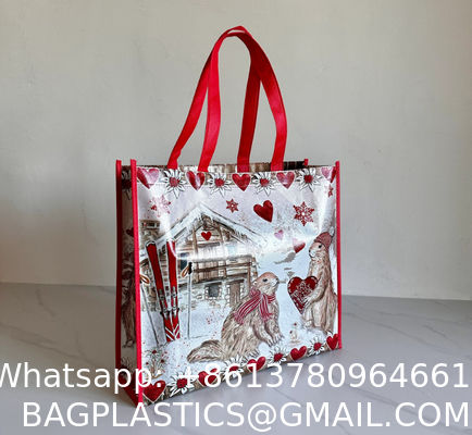 Custom Logo Printed Reusable Spunbond Non-Woven Fabric Shopping Bag Durable And Eco-Friendly Custom Non-Woven Bag Shopping Bag Non Woven Foldable Tote Shopper Bags With Handle