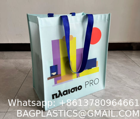 Eco Friendly Recycle Reusable Non-Woven Bag Pp Laminated Non Woven Grocery Bag Fabric Shopping Bags For Shop