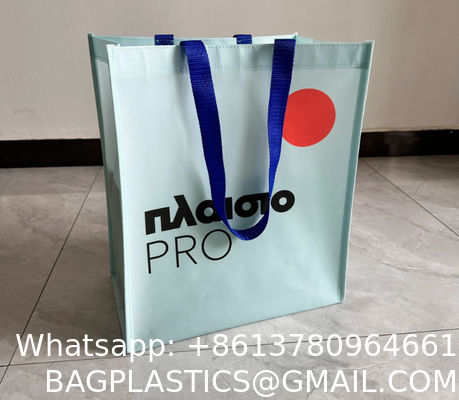 Eco Friendly Recycle Reusable Non-Woven Bag Pp Laminated Non Woven Grocery Bag Fabric Shopping Bags For Shop