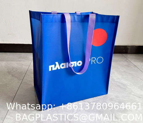Eco Friendly Recycle Reusable Non-Woven Bag Pp Laminated Non Woven Grocery Bag Fabric Shopping Bags For Shop