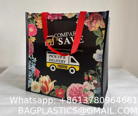 Eco Friendly Recycle Reusable Non-Woven Bag Pp Laminated Non Woven Grocery Bag Fabric Shopping Bags For Shop