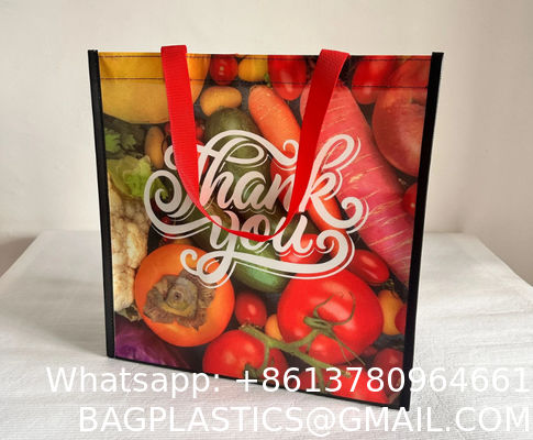 Eco Friendly Recycle Reusable Non-Woven Bag Pp Laminated Non Woven Grocery Bag Fabric Shopping Bags For Shop