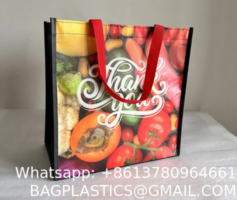 Eco Friendly Recycle Reusable Non-Woven Bag Pp Laminated Non Woven Grocery Bag Fabric Shopping Bags For Shop