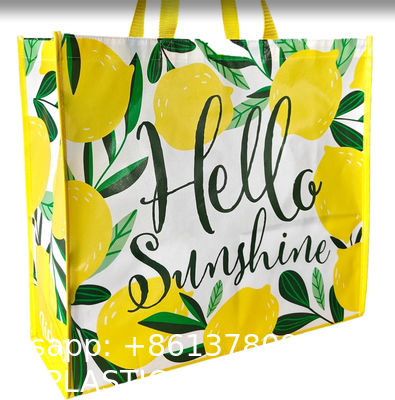 Eco Friendly Recycle Reusable Non-Woven Bag Pp Laminated Non Woven Grocery Bag Fabric Shopping Bags For Shop