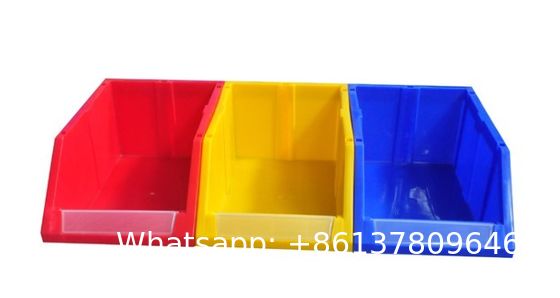 Workshop Hanging Box Plastic Container Tool Spare Parts Storage Bins Shelves Injection Stackable Rack Divisible Organizer