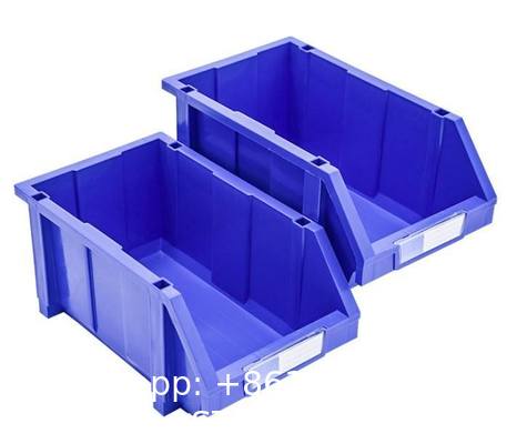Workshop Hanging Box Plastic Container Tool Spare Parts Storage Bins Shelves Injection Stackable Rack Divisible Organizer