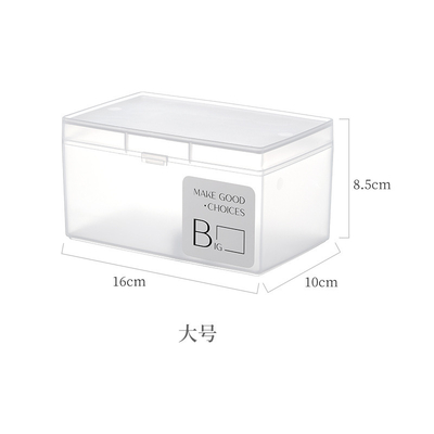 Desktop Office Supplies, Desk Organizers, Clear Accessories, Dustproof Organizer Storage Small Items Frosted Storage Box Transparent Desktop Sundries Storage Box With Lid Drawer Storage Box