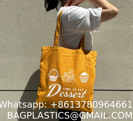 Customised Reusable Shopping Cotton Tote Bag Personalised Blank Canvas Bag Large Capacity Sturdy Durable Shopping Bag