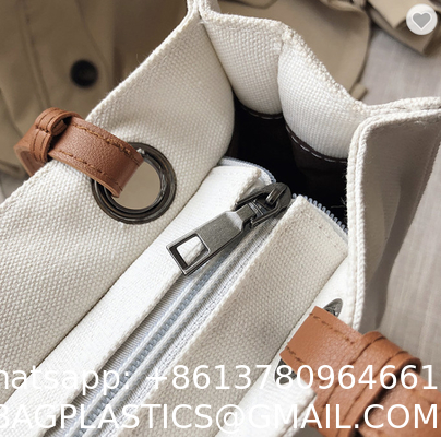 Women Customized Reusable Bags Canvas Tote Bag 10oz With Leather Handles Hot Sale Wholesale Eco-Friendly Canvas Tote Bag Custom Printing Logo Canvas Cotton Shopping Bag