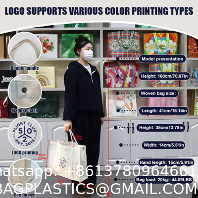Women Customized Reusable Bags Canvas Tote Bag 10oz With Leather Handles Hot Sale Wholesale Eco-Friendly Canvas Tote Bag Custom Printing Logo Canvas Cotton Shopping Bag