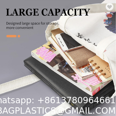 Heavy Duty Plain Thick Canvas Bag For Custom Shopping Canvas Tote Bags Bulk Shopping Bag For Crafts With DIY Reusable Grocery Bag