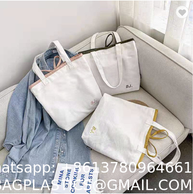 Heavy Duty Plain Thick Canvas Bag For Custom Shopping Canvas Tote Bags Bulk Shopping Bag For Crafts With DIY Reusable Grocery Bag