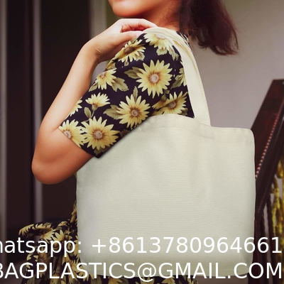 Multifunctional Girl Fashion Diy School Hand Bags Women Reusable Use Customized Logo High Quality Custom Size Fashion Organic Folding Cotton Canvas Tote Bag