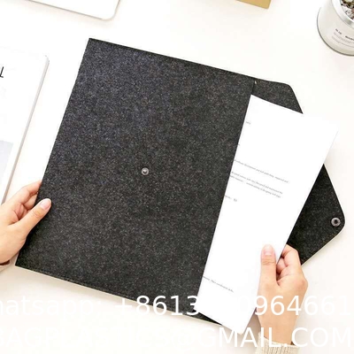File Folders- Felt Folder Expanding File Folder Paper Envelope A4 Folders With Lanyard Felt file bag simple office data file bag storage bag storage bag student stationery bag folder