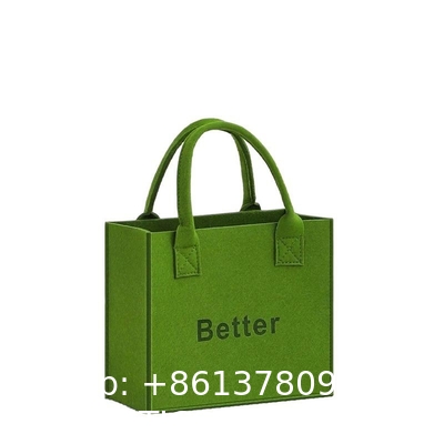 Shopping Felt Bag With Handles Grocery Tote Bags For Grocery Shopping Travel Study Gym Lunch Bag Commuter Handbags Book Storage Bags Eco-Friendly Bags