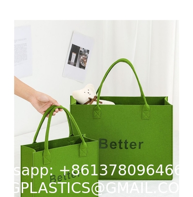 Shopping Felt Bag With Handles Grocery Tote Bags For Grocery Shopping Travel Study Gym Lunch Bag Commuter Handbags Book Storage Bags Eco-Friendly Bags