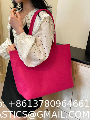 Wholesale Fashion Felt Handbags Custom Logo Colorful Felt Shopping Gift Bag Felt Tote Bag Custom Logo Eco-Friendly Casual Large Capacity Felt Tote Women Felt Bag Handbags Wool Felt Shopping Bag