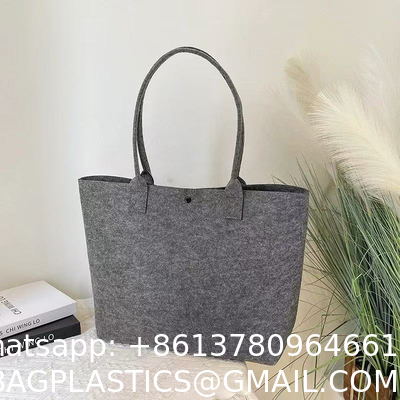 Wholesale Fashion Felt Handbags Custom Logo Colorful Felt Shopping Gift Bag Felt Tote Bag Custom Logo Eco-Friendly Casual Large Capacity Felt Tote Women Felt Bag Handbags Wool Felt Shopping Bag