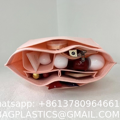 Purse Organizer Insert For Handbags & Base Shaper Set, Felt Organizer Insert Large Tote, Bag Organizer With Zipper Sizes, Fit Speedy Neverfull MM City And More