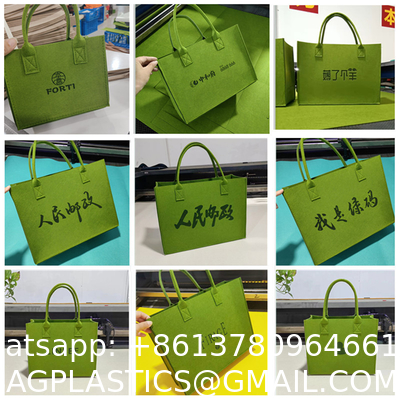 Leisure Commuting Tote Felt Bag Is A Must-Have For Going Out And Can Be Customized In Color And Size Reusable Felt Shopping Bag Gift Eco Promotion Custom Cotton Canvas Tote Bag with logo