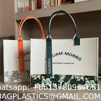Leisure Commuting Tote Felt Bag Is A Must-Have For Going Out And Can Be Customized In Color And Size Reusable Felt Shopping Bag Gift Eco Promotion Custom Cotton Canvas Tote Bag with logo