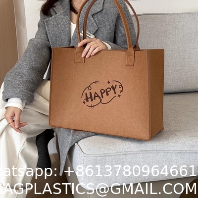 New Style Fashion Canvas Tote Bag With Long Rope Handle Colorful Laminated Cotton Magnetic Buckle Patterned Letters Tote Bag Letter Pattern Direct From Manufacturer Wholesale