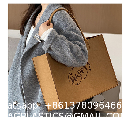 New Style Fashion Canvas Tote Bag With Long Rope Handle Colorful Laminated Cotton Magnetic Buckle Patterned Letters Tote Bag Letter Pattern Direct From Manufacturer Wholesale