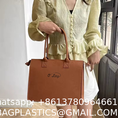 Thick Felt Storage Bag - Durable Eco-Friendly With A Smooth Texture Fashionable For Daily Commuting A New Favorite Portable Environmental protection Shopping All-match Bag Gift Shopping Bag