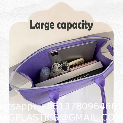 Thick Felt Storage Bag - Durable Eco-Friendly With A Smooth Texture Fashionable For Daily Commuting A New Favorite Portable Environmental protection Shopping All-match Bag Gift Shopping Bag