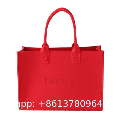 Thick Felt Storage Bag - Durable Eco-Friendly With A Smooth Texture Fashionable For Daily Commuting A New Favorite Portable Environmental protection Shopping All-match Bag Gift Shopping Bag