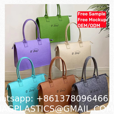 Thick Felt Storage Bag - Durable Eco-Friendly With A Smooth Texture Fashionable For Daily Commuting A New Favorite Portable Environmental protection Shopping All-match Bag Gift Shopping Bag