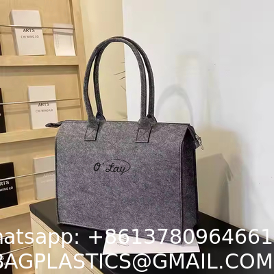 Thick Felt Storage Bag - Durable Eco-Friendly With A Smooth Texture Fashionable For Daily Commuting A New Favorite Portable Environmental protection Shopping All-match Bag Gift Shopping Bag