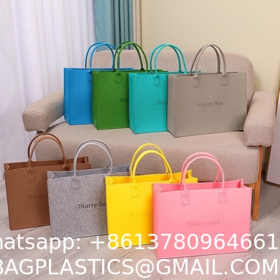 Felt Material Lightweight Shoulder Bags For Ladies Wholesale Half Moon Bag Manufacturer Female Clutch Women'S Shoulder Bags Custom Handbags Ladies Felt Tote Bag With Zipper