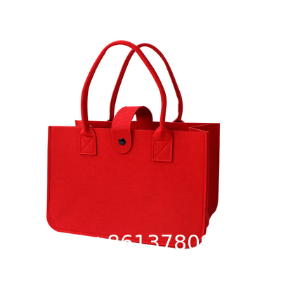 Logo DIY Personalized Grocery Bag Wholesale Shopping Bags Customization Cheap Handbags Casual Felt Women Shopping Handbags For Daily Use