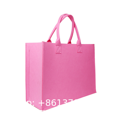Logo DIY Personalized Grocery Bag Wholesale Shopping Bags Customization Cheap Handbags Casual Felt Women Shopping Handbags For Daily Use