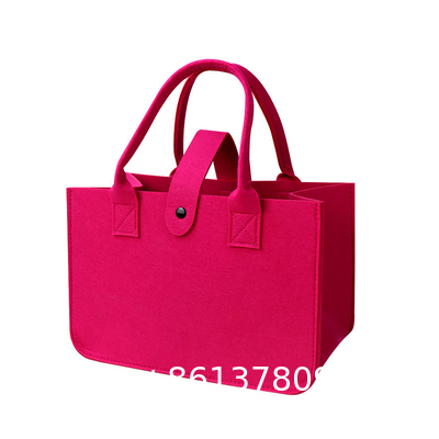 Logo DIY Personalized Grocery Bag Wholesale Shopping Bags Customization Cheap Handbags Casual Felt Women Shopping Handbags For Daily Use