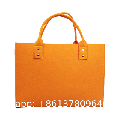 Logo DIY Personalized Grocery Bag Wholesale Shopping Bags Customization Cheap Handbags Casual Felt Women Shopping Handbags For Daily Use