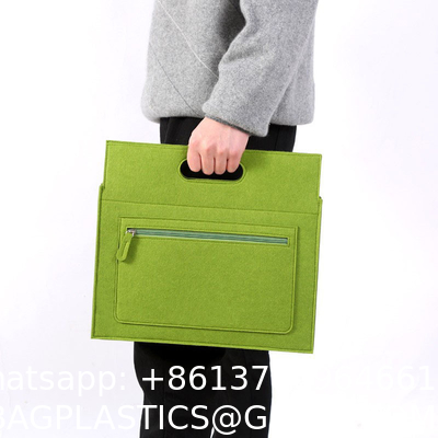 OEM Handmade Reversible Felt Storage Bag Embroidered Personalized Tote Bag Manufacturer'S Shopping Bag Wholesale Custom Simple Letter Logo Eco-Friendly Durable Multi-Scenario Suitable Felt Shopping