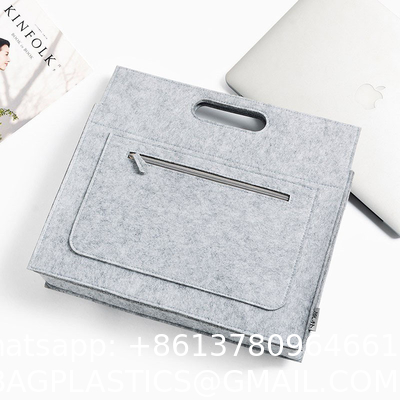 OEM Handmade Reversible Felt Storage Bag Embroidered Personalized Tote Bag Manufacturer'S Shopping Bag Wholesale Custom Simple Letter Logo Eco-Friendly Durable Multi-Scenario Suitable Felt Shopping