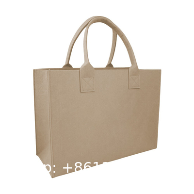 Eco Friendly Custom Logo Women'S Large Capacity Grocery Felt Bag Reusable Colorful Felt Shopping Tote Bags For Shopping