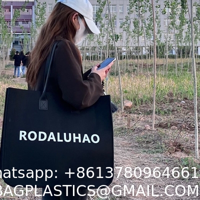 Eco Friendly Custom Logo Women'S Large Capacity Grocery Felt Bag Reusable Colorful Felt Shopping Tote Bags For Shopping