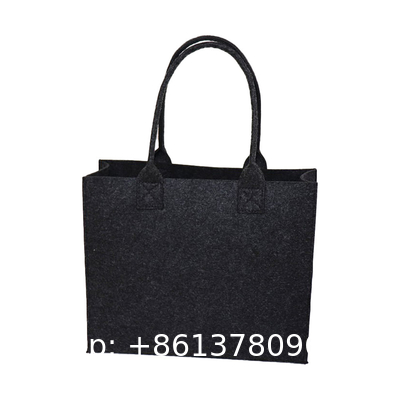 Eco Friendly Custom Logo Women'S Large Capacity Grocery Felt Bag Reusable Colorful Felt Shopping Tote Bags For Shopping